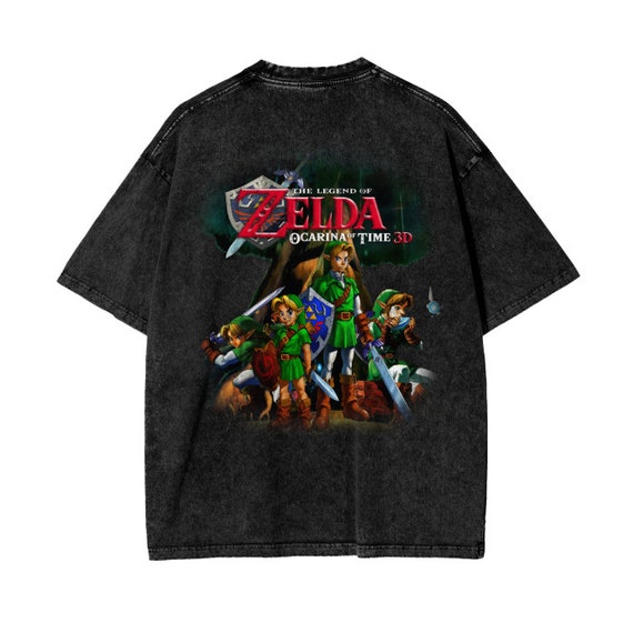 Zelda Ocarina of Time - Acid Wash Oversize T-shirt - 250 GSM - Etsy