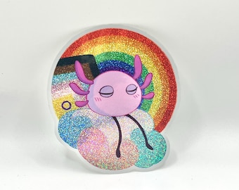 KinitoPET Holographic Pride Sticker! 2 3/4 in
