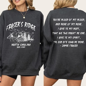 Frasers Ridge Sweatshirt, Blood Of My Blood Hood, Historical Romance BookTok Gear