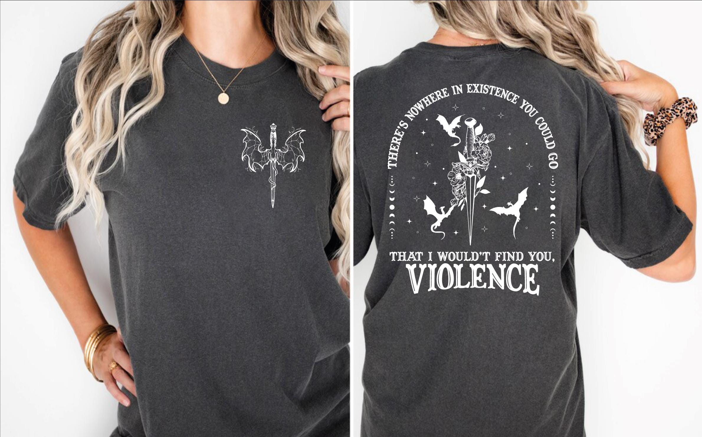 There’s Nowhere In Existence You Could Go That I Wouldn’t Find You Violence Shirt, Basgiath Fourth Wing Shirt, Comfort Colors Bookish Shirt