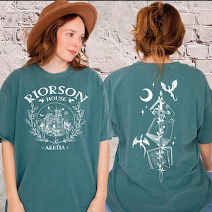 Xaden Riorson House Comfort Colors Shirt, Iron Flame Shirt, Dragon Rider 2-Sided Shirt, Violet Sorrengail, Bookish Gifts
