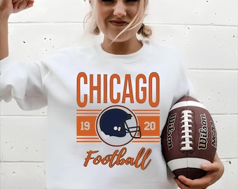 Chicago Football Hoodie, Retro 1920 Sweatshirt, Windy City Pullover, Fall Sports