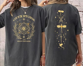 Onyx Storm Comfort Colors Shirt, Bookish Dragon Design