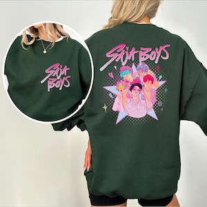 Saja Boys Boy Band Sweatshirt, Kpop Demon Hunters Movie Hoodie, Bootleg Retro Movie Sweater, Demon Hunters Merch Shirt