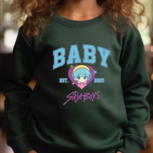 Baby Saja Boys Sweatshirt, Huntrix Girl Hoodie, Kpop Demon Hunters Sweater, Saja Girls Fan Shirt, Demon Hunter Merch, Gift Huntrix fan
