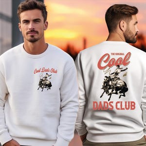 Cool Dads Club Sweatshirt, Cowboy Hoodie, Funny Husband Sweater, Western Dad Sweatshirt, Father&#39;s Day Gift, Daddy Sweatshirt, Husband Gift