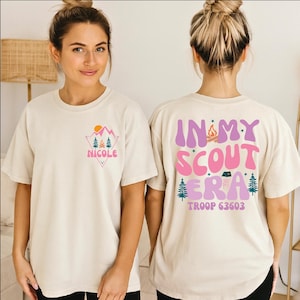 In My Scout Era Shirt, Custom Troop Leader Tee, Camping Lover Gift