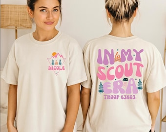 In My Scout Era Shirt, Custom Troop Leader Tee, Camping Lover Gift