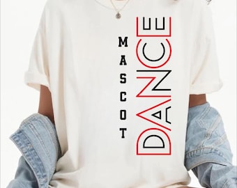 Custom Dance Team Shirt, School Mascot Tee, Cheer Mom Top, Vertical Game Day Outfit