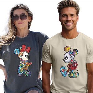 Disney Couples Mickey And Minnie Mouse T-shirt, Mickey And Minnie Matching Tee, Magic Kingdom Family Shirt, Comfort Colors Disney Trip Tee