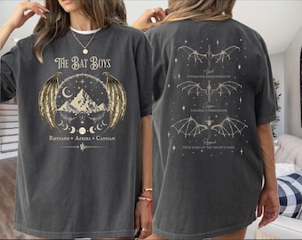 Comfort Colors Acotar Bat Boys Shirt, The Night Court TShirt,  Cassian General Comander Azriel Tee