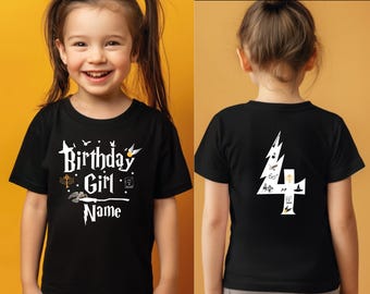 Custom Birthday Girl Comfort Colors Shirts, Magic Bday TShirt,  Wizard  Tee