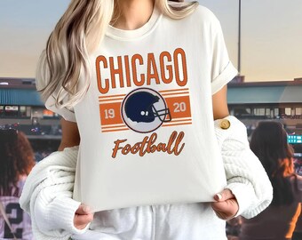 Chicago Football Shirt, Vintage 1920 Tee, Retro Windy City Sports, Sunday Game Day