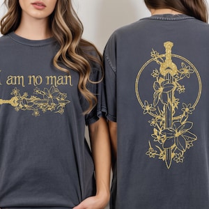 Comfort Colors I Am No Man Shirt, Fantasy Book Lover Tee