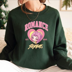Romance Saja Boys Sweatshirt, Huntrix Girl Hoodie, Kpop Demon Hunters Sweater, Saja Girls Fan Shirt, Demon Hunter Merch, Gift Huntrix fan