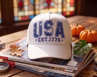 USA Est 1776 Hat, 250 Years of Freedom 4th of July