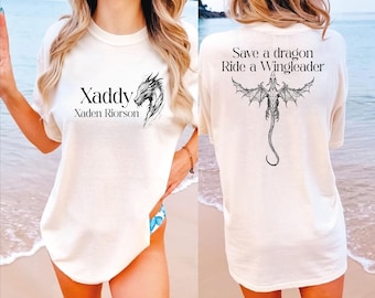 Comfort Colors Xaddy Shirt, Xaden Riorson Shirt, Xaden Fourth Wing Shirt, Fourth Wing Merch, Iron Flame Tees, Rebecca Yarros Apparel