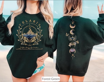 Velaris Sweatshirt,Velaris City Of Starlight Sweater,Acotar Hoodie,The Night Court Acotar Hoodie,Velaris 2-sides Sweater,Bookish Gifts