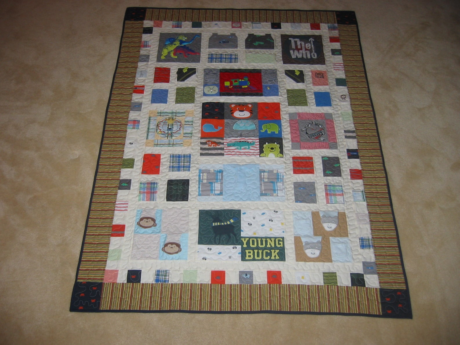 Baby Clothes Memory Quilt custom Made - Etsy