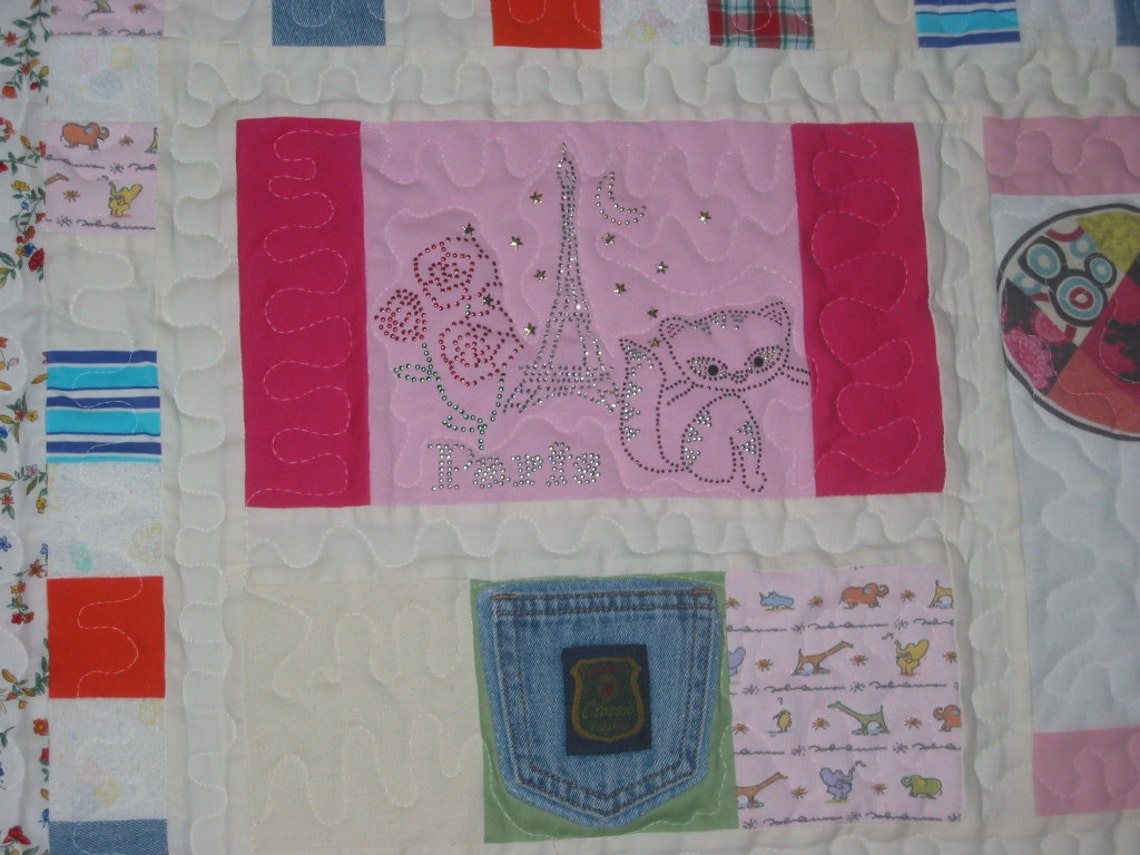 Baby Clothes Memory Quilt custom Made - Etsy