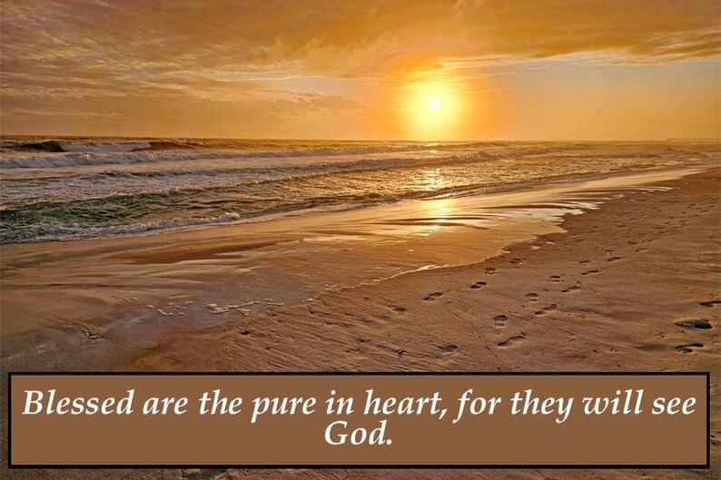 Beatitude: Blessed Are the Pure in Heart - Etsy