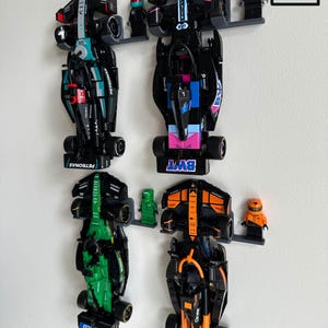 Ultimate Wall Mount Hook for Lego Speed Champions F1 Formula 1 Cars Variation for Ikea Skadis