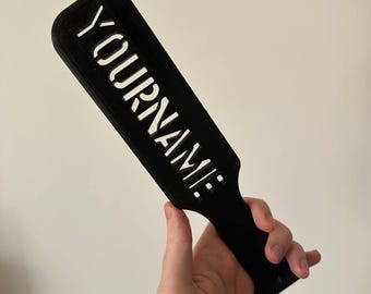 Paletta per sculacciate personalizzata / Paletta BDSM con incisione personalizzata / Gioco di impatto kinky Customtext