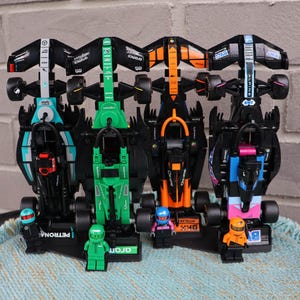 Stand Display for all 10 Lego Lego Speed Champions Formula One F1 Collectible Race Cars Display Stand