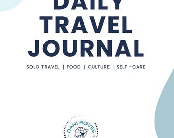 Daily Travel Journal for Solo Female Travelers | Reflect, Record, & Explore | PDF Download