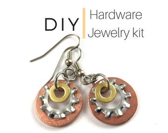 Earring Jewelry Kit Mixed Metal Hardware Jewelry