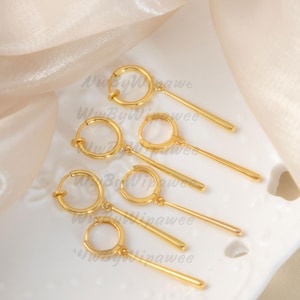 zoro,S925 drop earring,Sterling silver, 14k gold plated,zoro Earrings,COS,gold earring,anime cosplay,single earring,S925 Earring,gift,anime