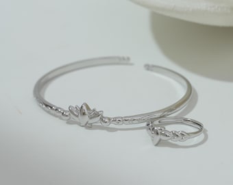 Frieren,Real platinum plated,Frieren jewelry sets,Frieren rings,Frieren bracelets,Frieren adjustable rings,adjustable bracelets
