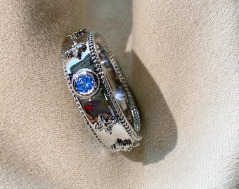 Shiny diamond, S925 rings, shiny couple rings, copper, handmade, Howl rings, Sophie rings, anime jewelry, role play, Howl