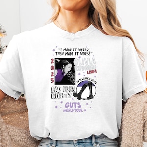 Olivia Rodrigo Guts World Tour Tshirt, Olivia Rodrigo Tshirt, Party Tshirt, Sabrina Fan Gift Tee, Cute Merch Tee, Olivia Guts Tshirt, W96