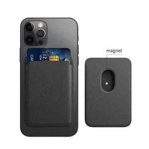 maßgeschneiderter PU-Leder Magnet Telefon-Kartenhalter für iPhone 11 12 13 14 , pro max