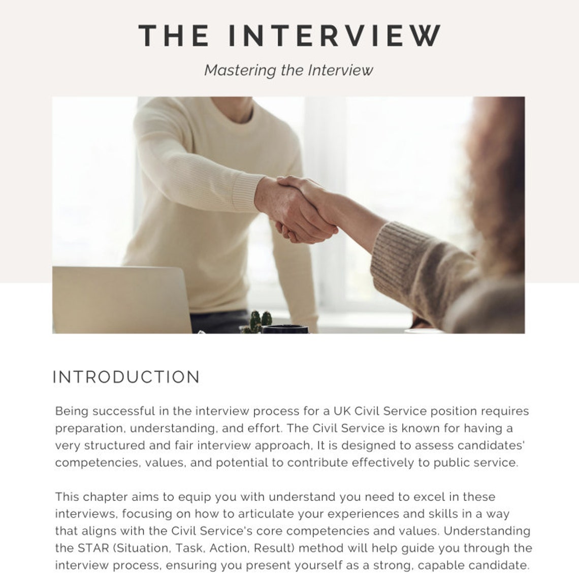 Civil Service Interview Guide Including More Than 350 Sample Questions ...