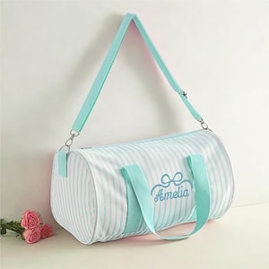 Monogrammierte Reisetasche, Ballettmädchen-Pack, Kinder Sporttasche, maßgeschneidertes Geburtstagsgeschenk, personalisierte Reisetasche, Tanztasche für Mädchen, Schulanfang