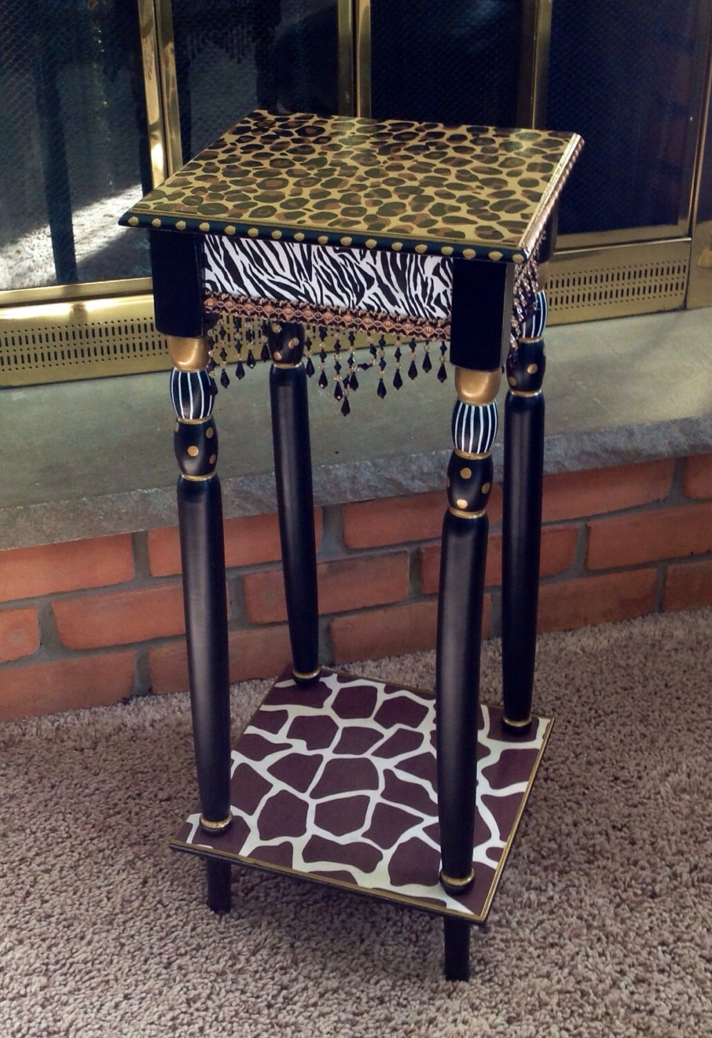 Whimsical Painted Furniture Whimsical Painted Table Painted Etsy