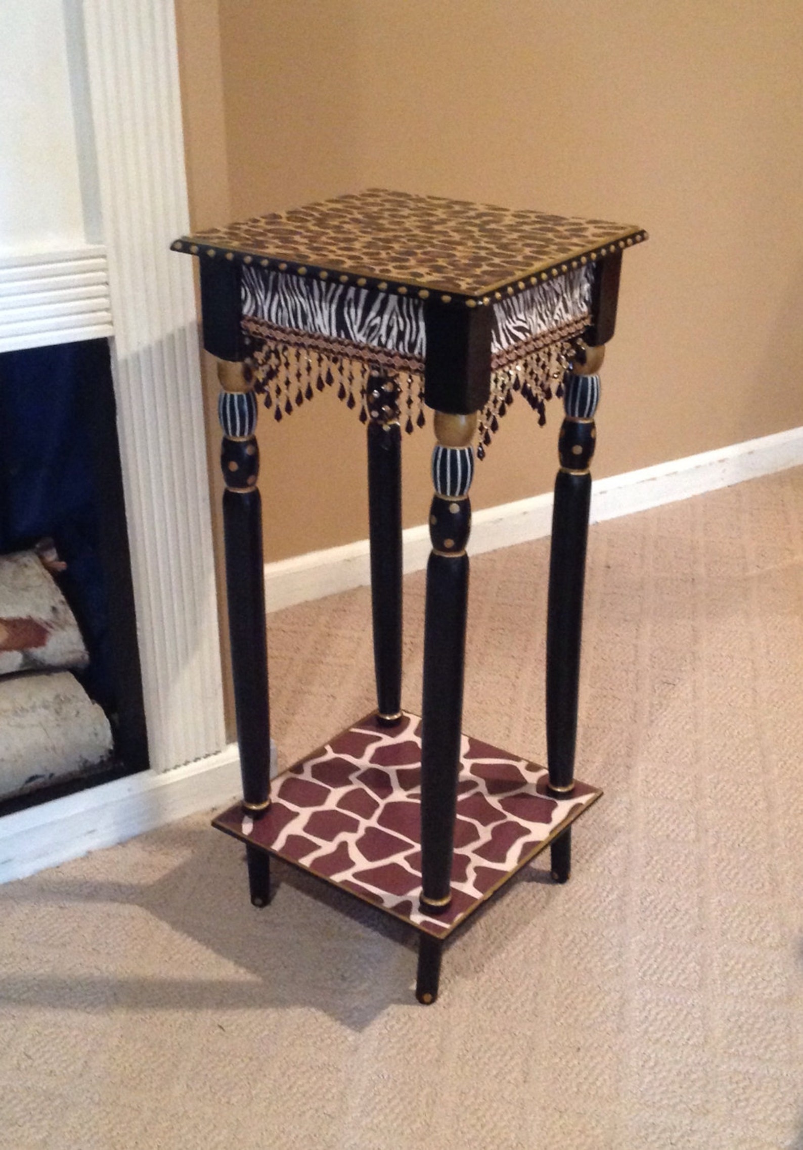 Whimsical Painted Furniture Whimsical Painted Table Painted Etsy