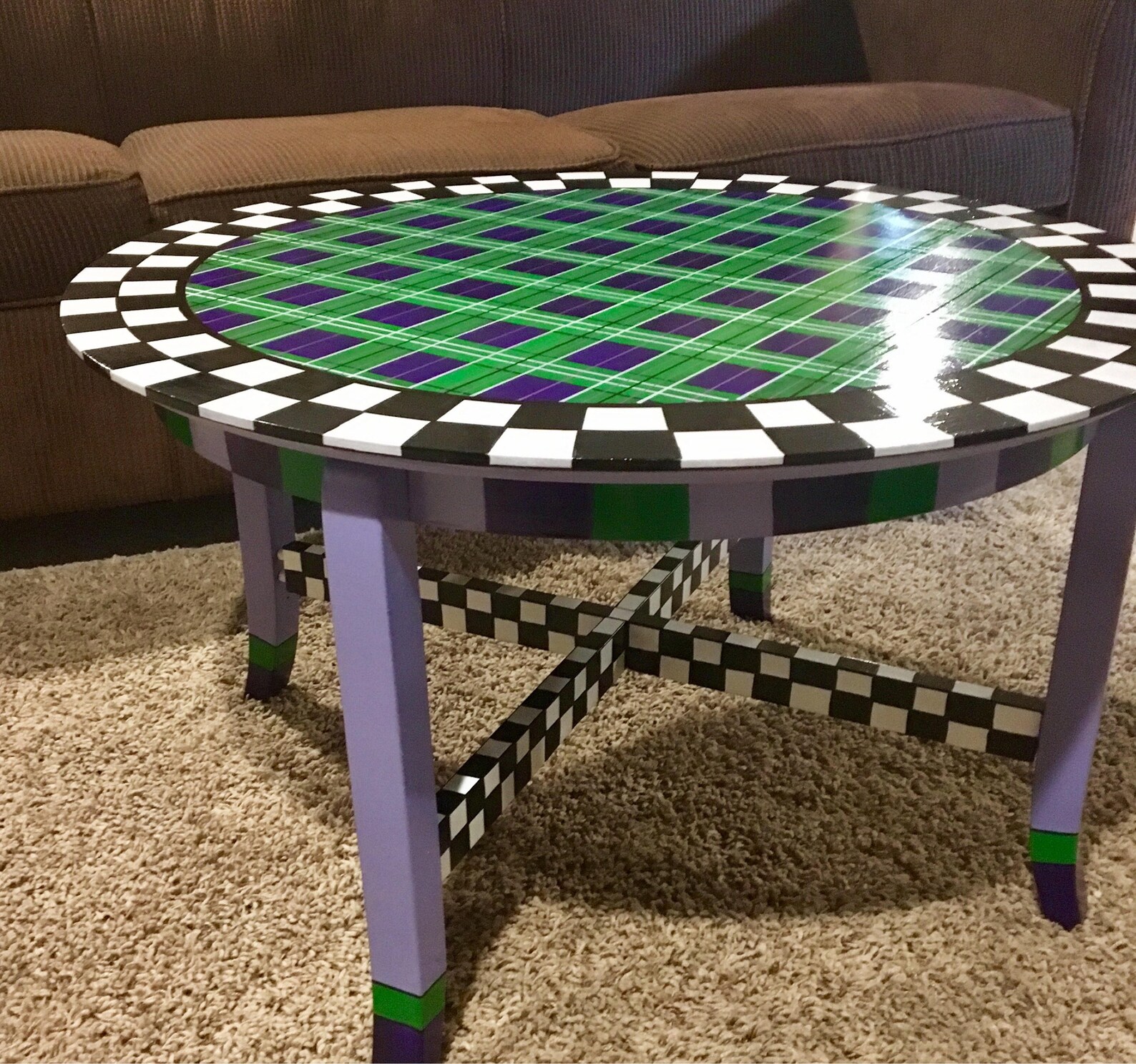 Whimsical Painted Coffee Table Whimsical Furniture Painted Etsy