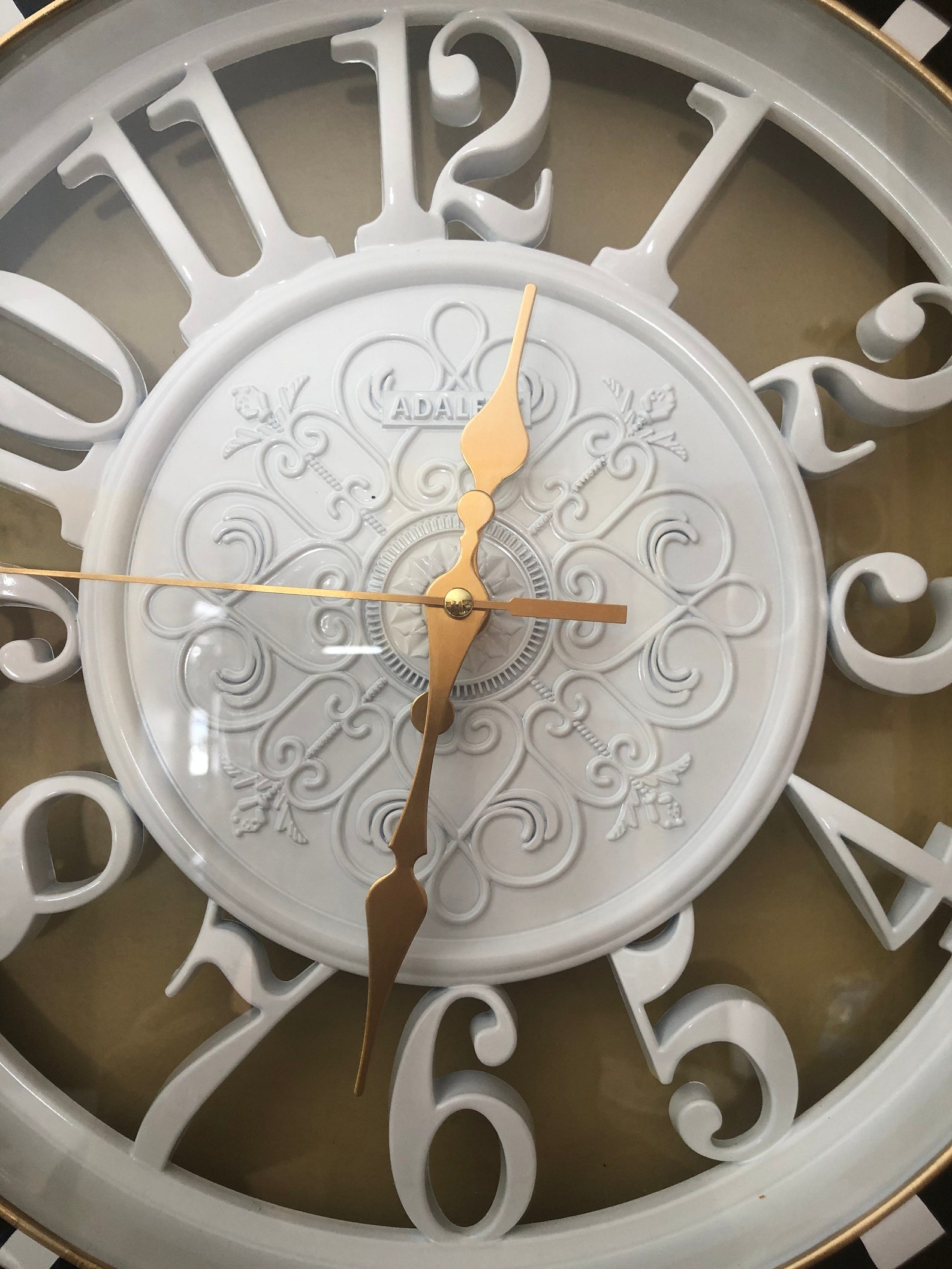 Wall Clock Round Wall Clock Black and White Checkered Etsy