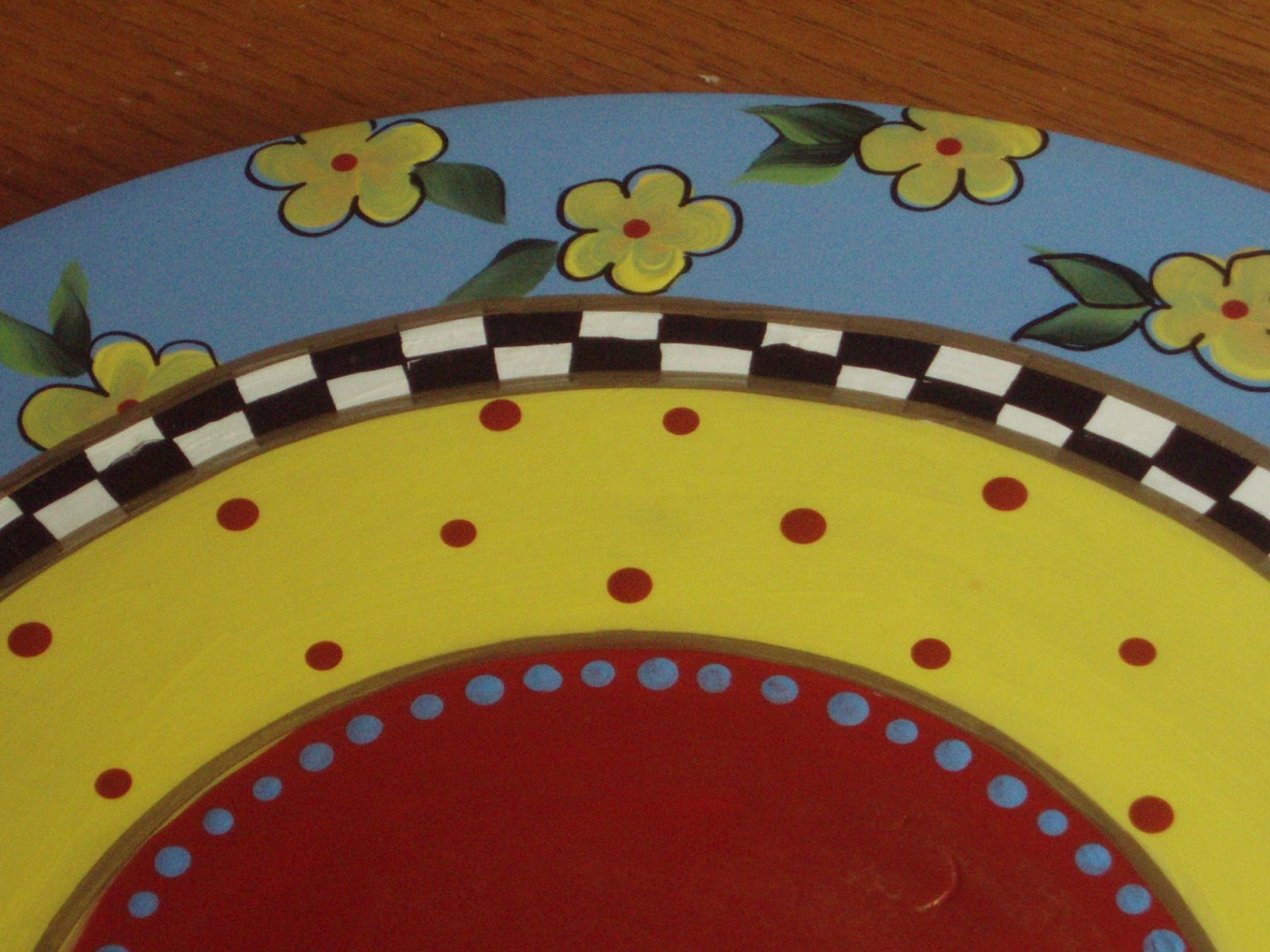 Painted Lazy Susan// Whimsical Lazy Susan Hand Painted Home Etsy