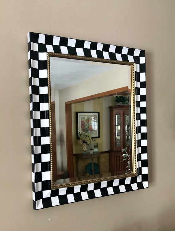 How To Paint A Black Mirror Frame White Mirror Ideas
