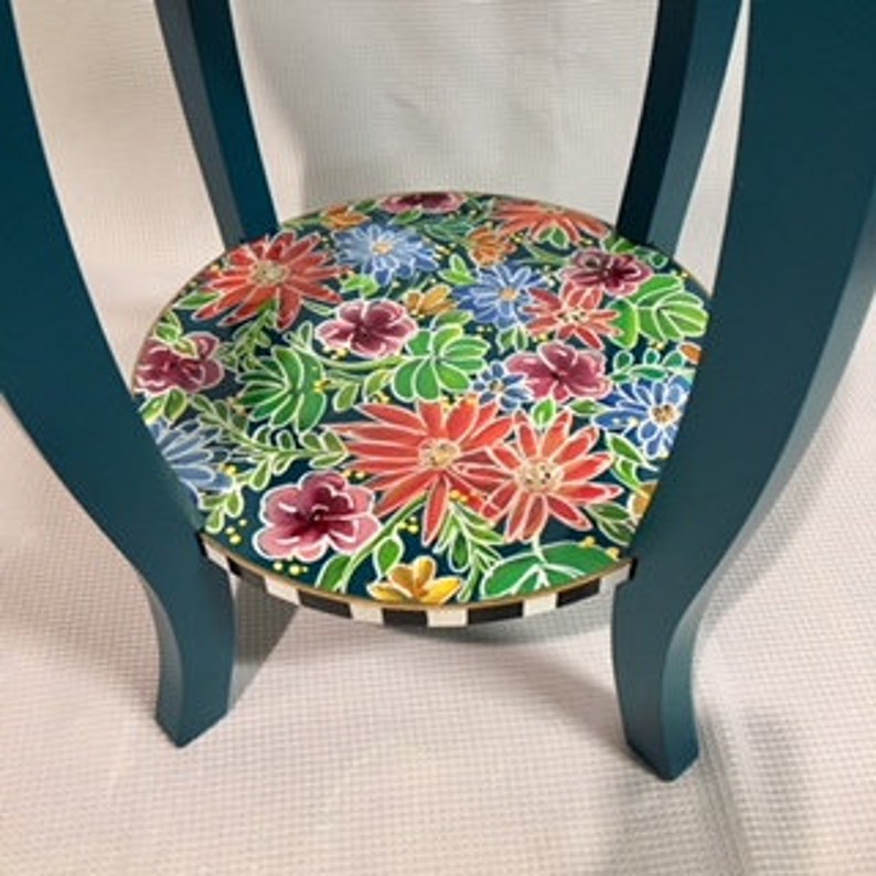 Painted Table Painted Furniture Whimsical Painted Furniture Etsy Canada