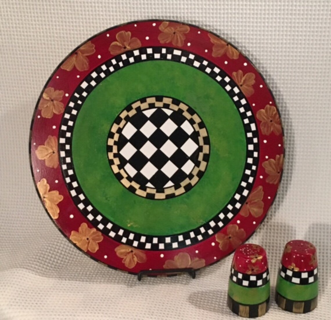 Painted Lazy Susan 15 Painted Turntable Whimsical Etsy