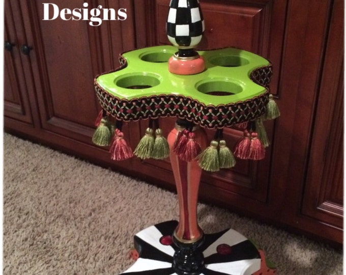 Whimsical Painted Umbrella Stand // Umbrella Holder // Painted Etsy