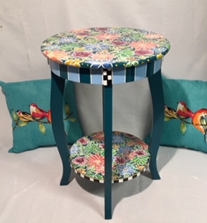 Painted Table Painted Furniture Whimsical Painted Furniture Etsy Canada