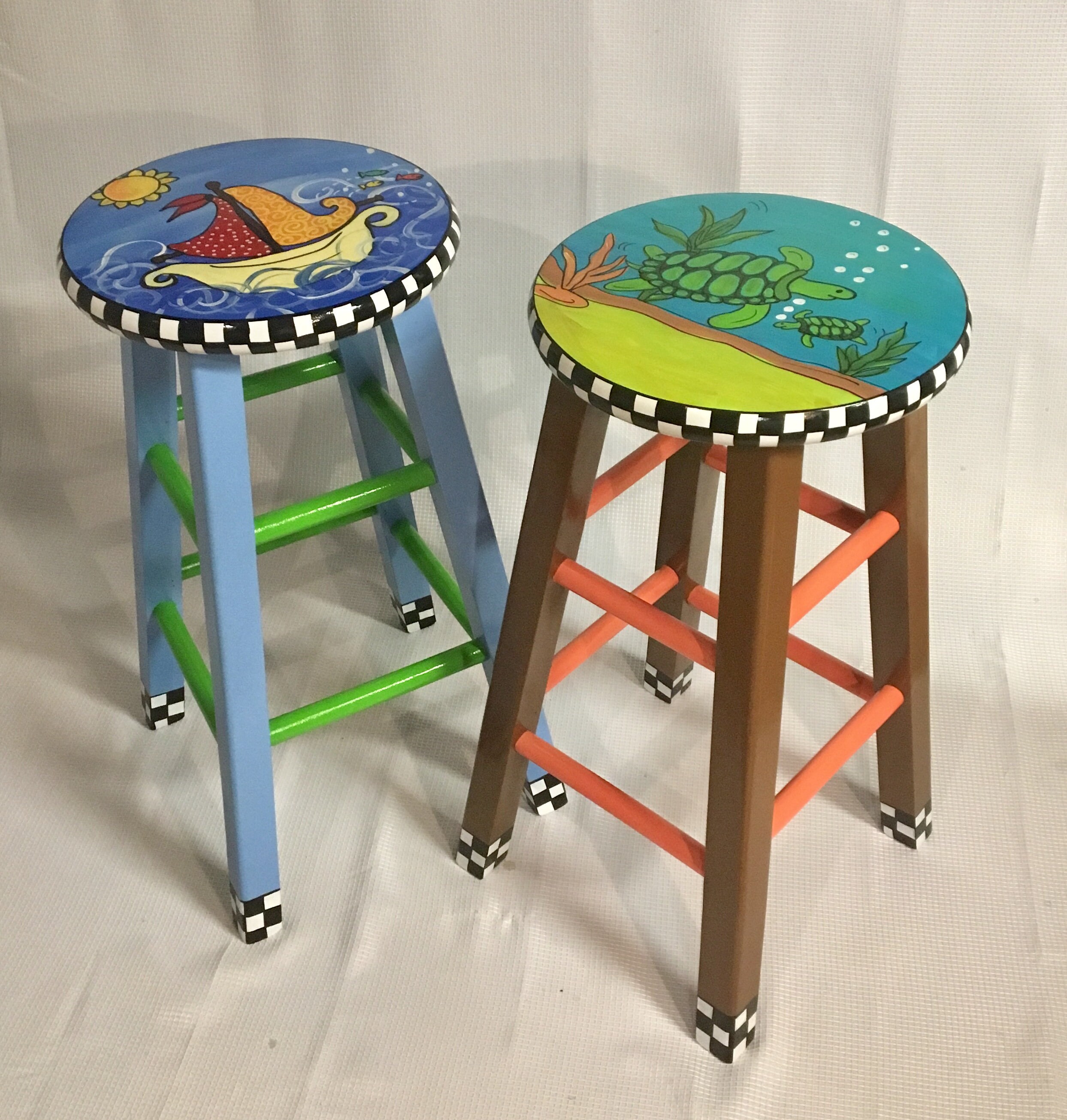 Beach themed bar stools deals