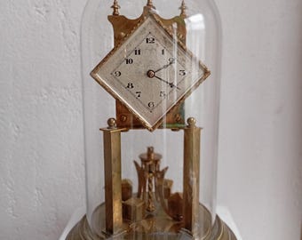 Vintage Hettich 400-day Torsion Clock - German Anniversary Mantel
