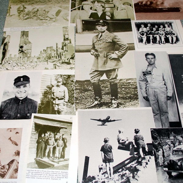 WWII pictures from vintage magazine 22 pieces